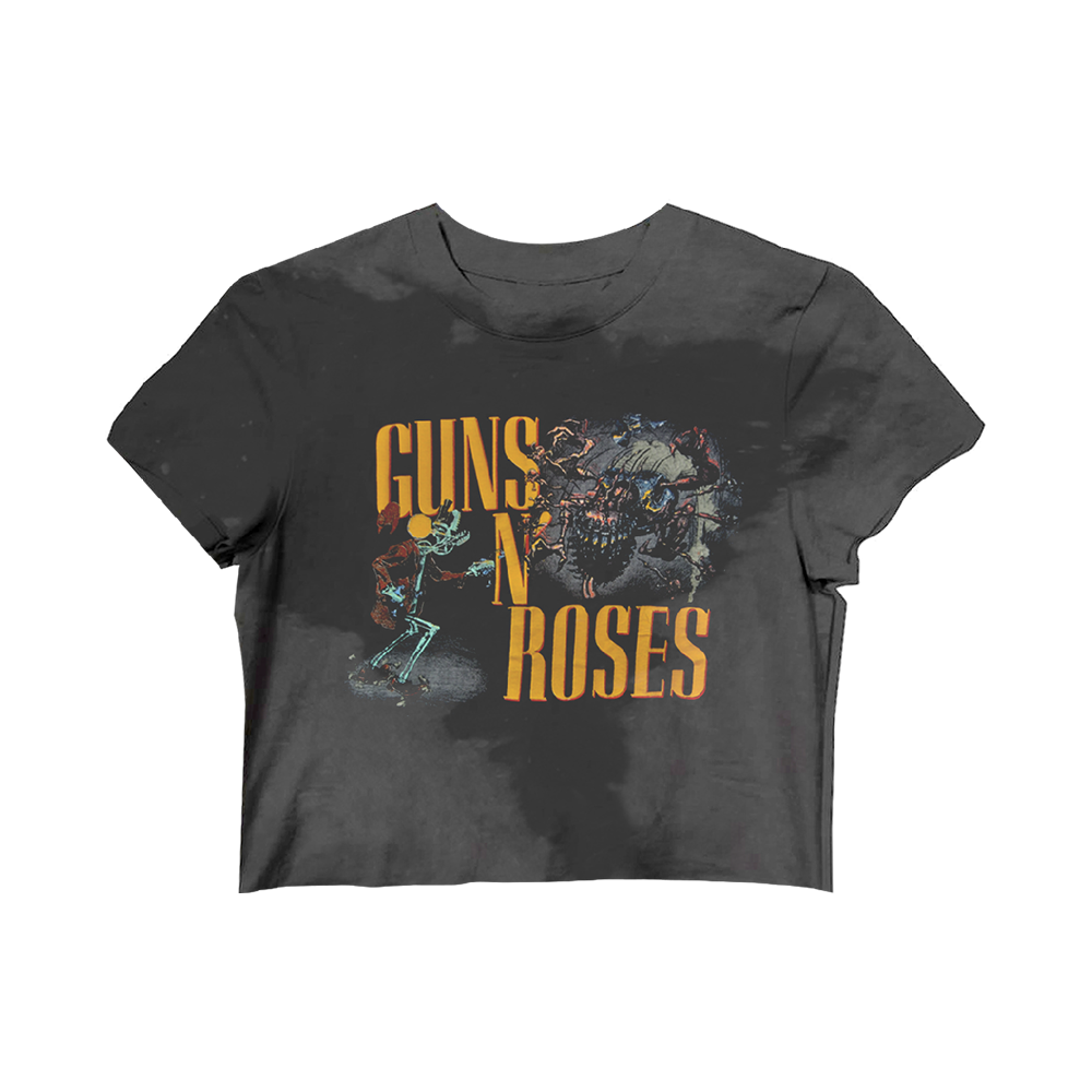 Women's Tie-Dye Crop Top - Appetite for Destruction Style
