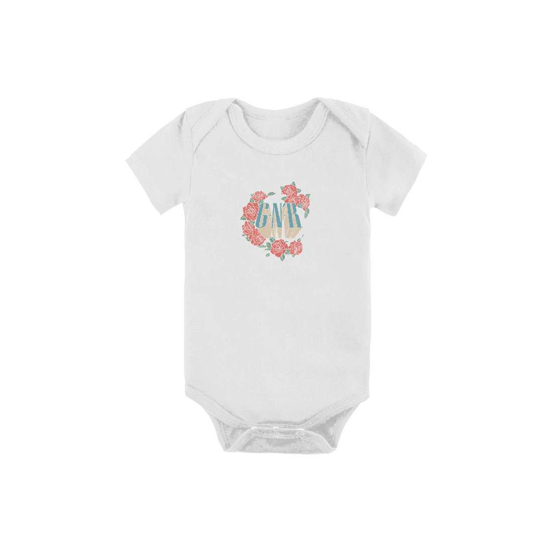White Rose Baby Onesie - Soft & Cozy