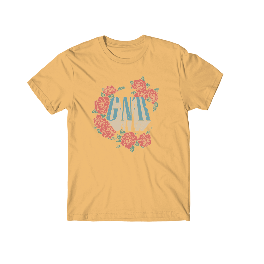 Yellow Rose Print Women's Tee