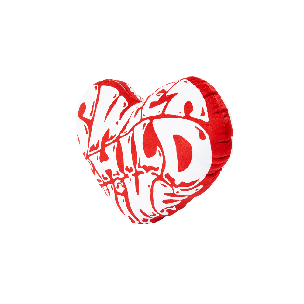 Sweet Child O' Mine Heart-Shaped Throw Pillow