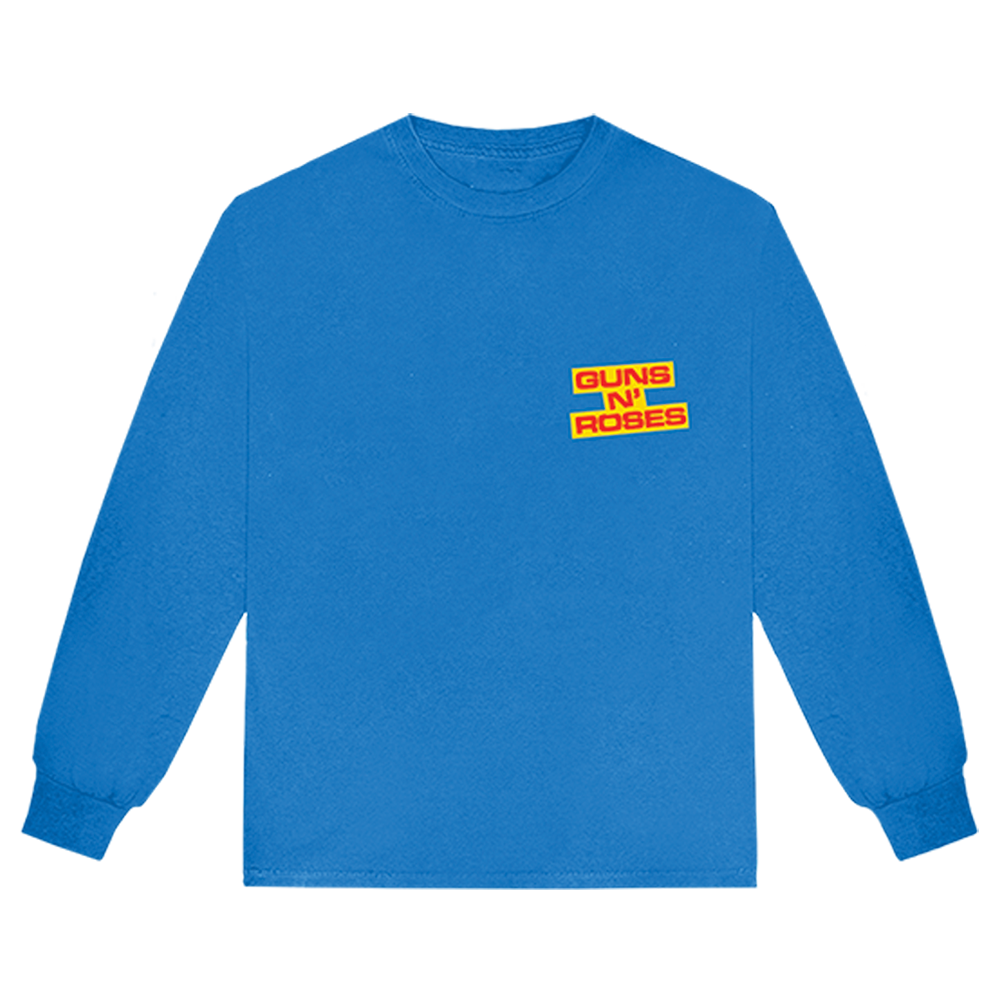 Guns N' Roses 30th Anniversary Blue Long Sleeve Shirt