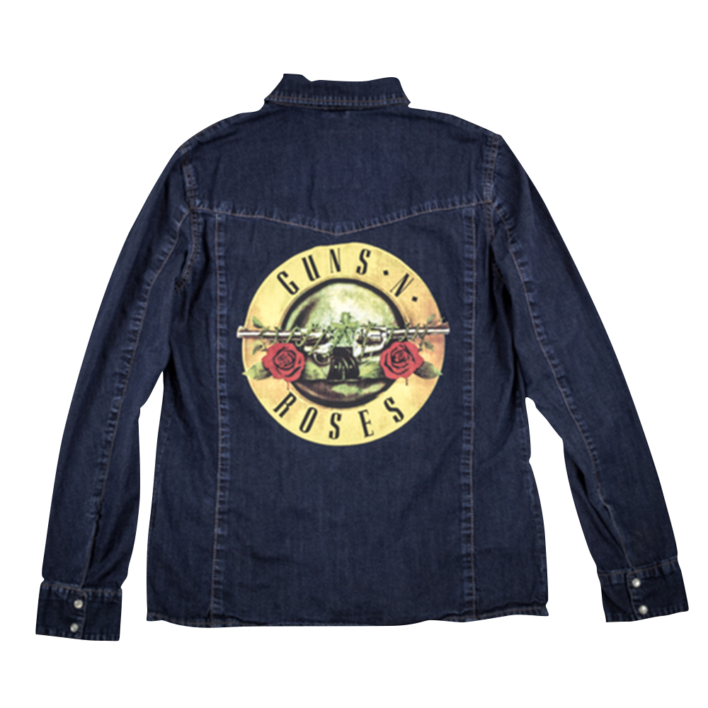 Men's Bullet Logo Denim Shirt