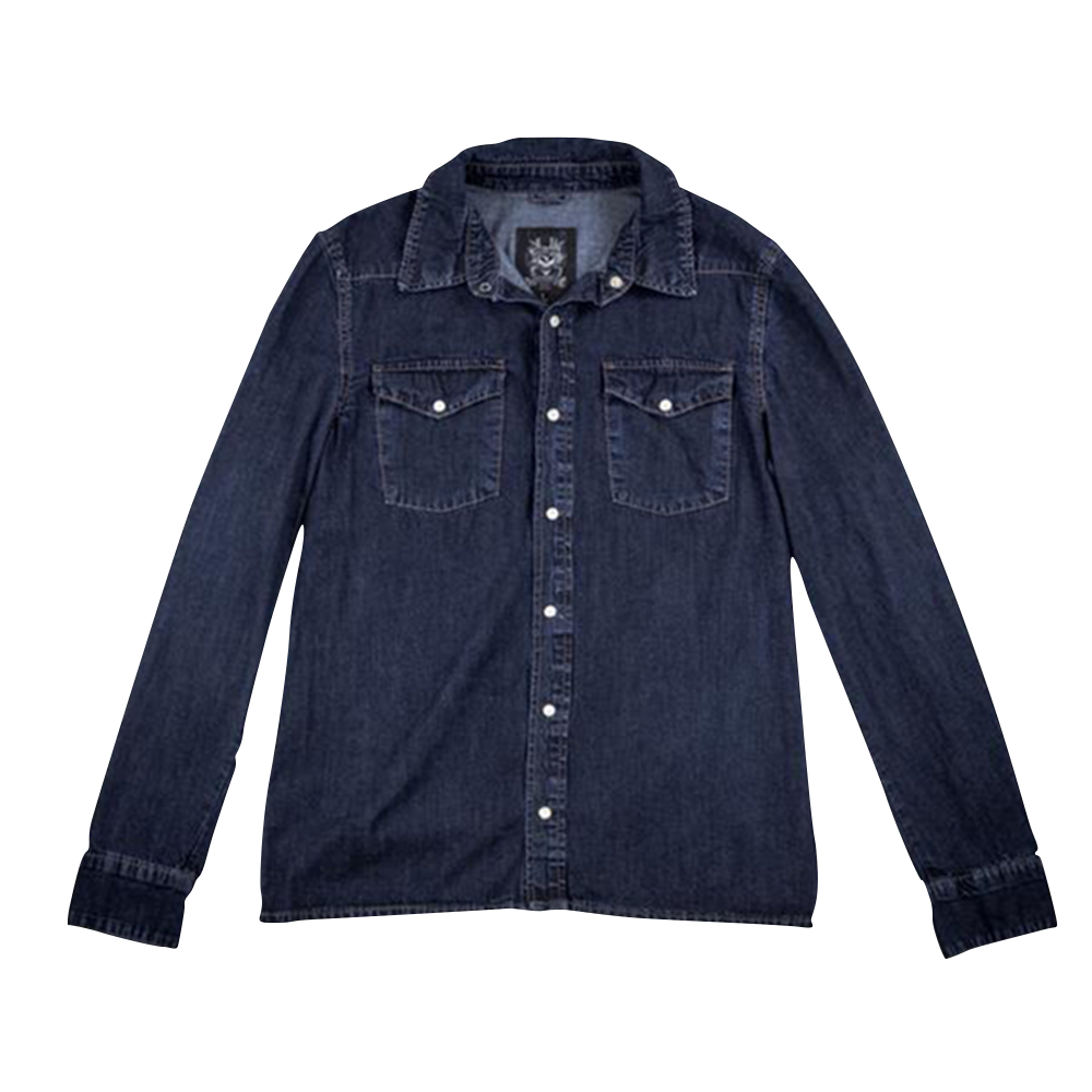 Men's Bullet Logo Denim Shirt