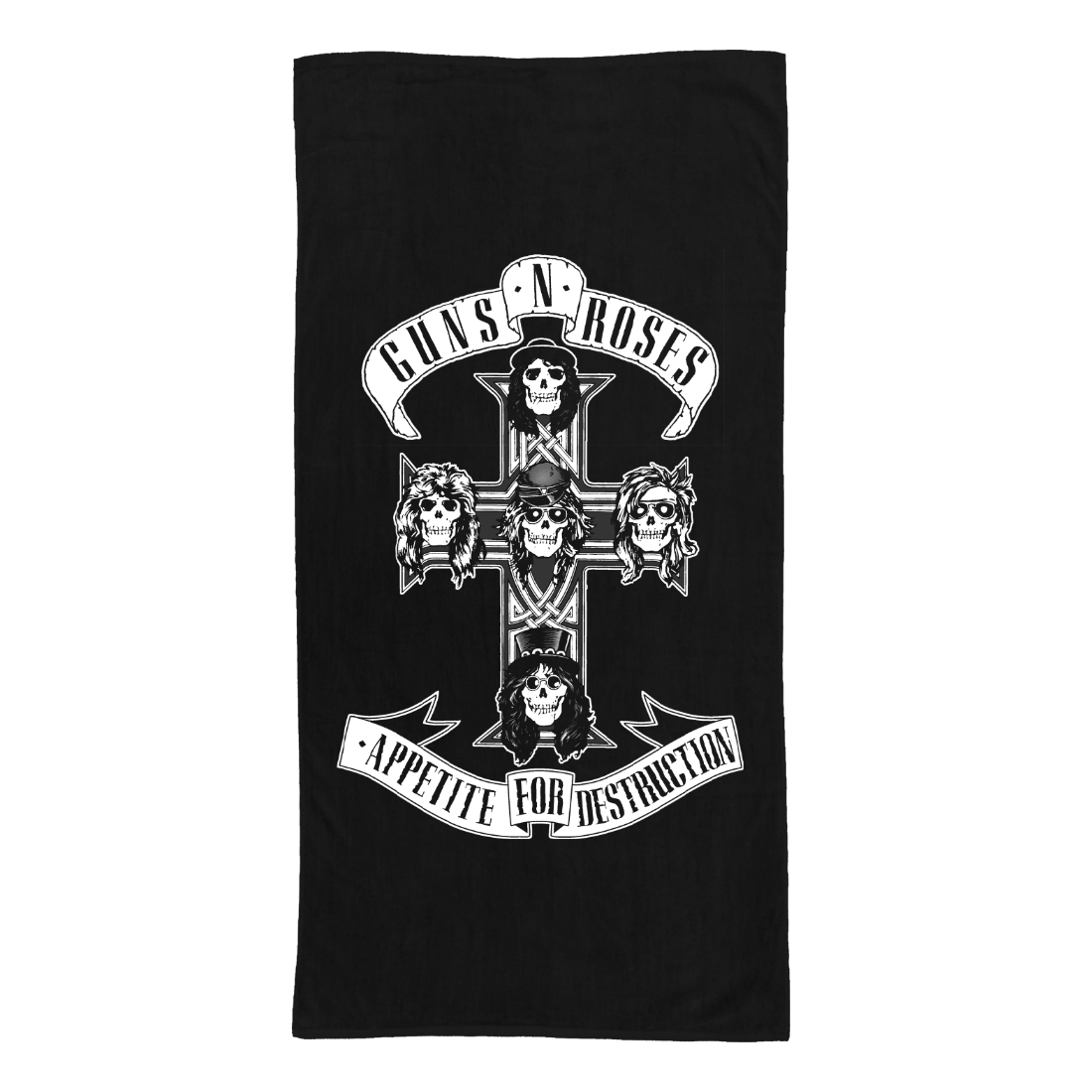 Cross Embroidered Cotton Bath Towel