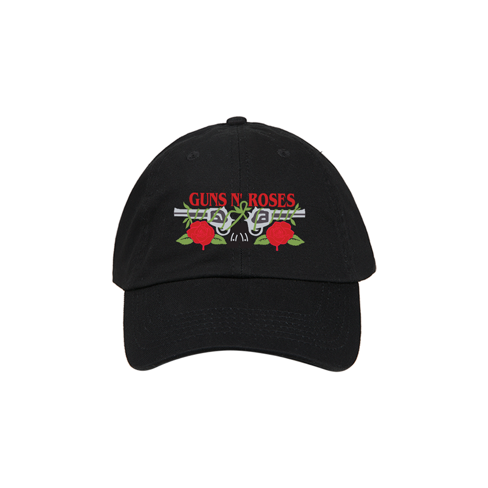 Roses & Pistols Embroidered Dad Cap