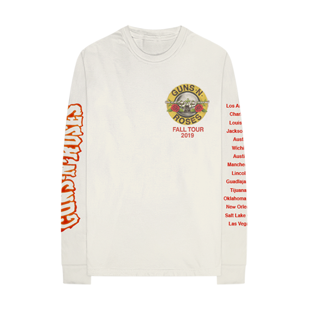 Guns N' Roses Bloody Bullet Graphic Long Sleeve Tee