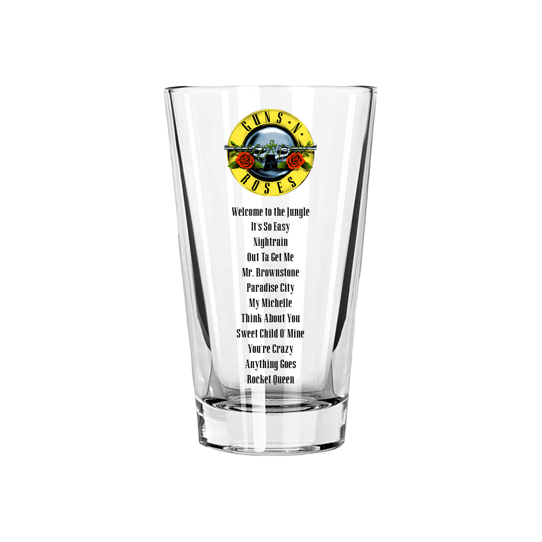 Guns N' Roses Appetite for Destruction Beer Glass