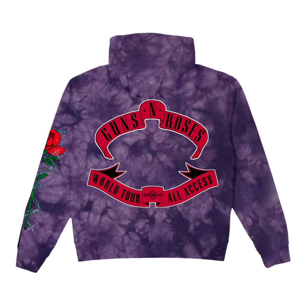 Purple Tie-Dye GN'R Hoodie