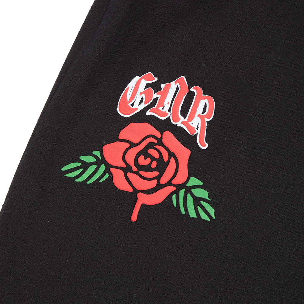GNR Rose Print Joggers for Fans