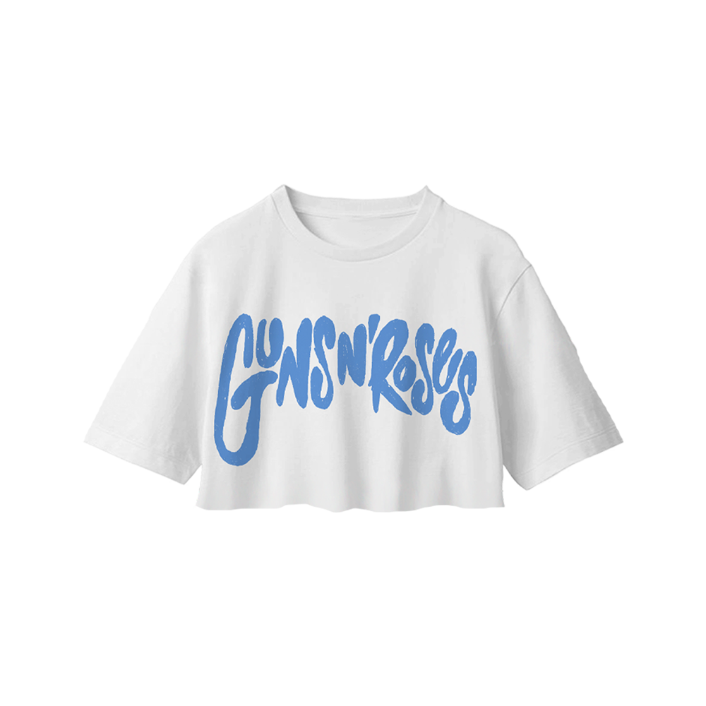 Women's White Cropped T-Shirt by November Rain