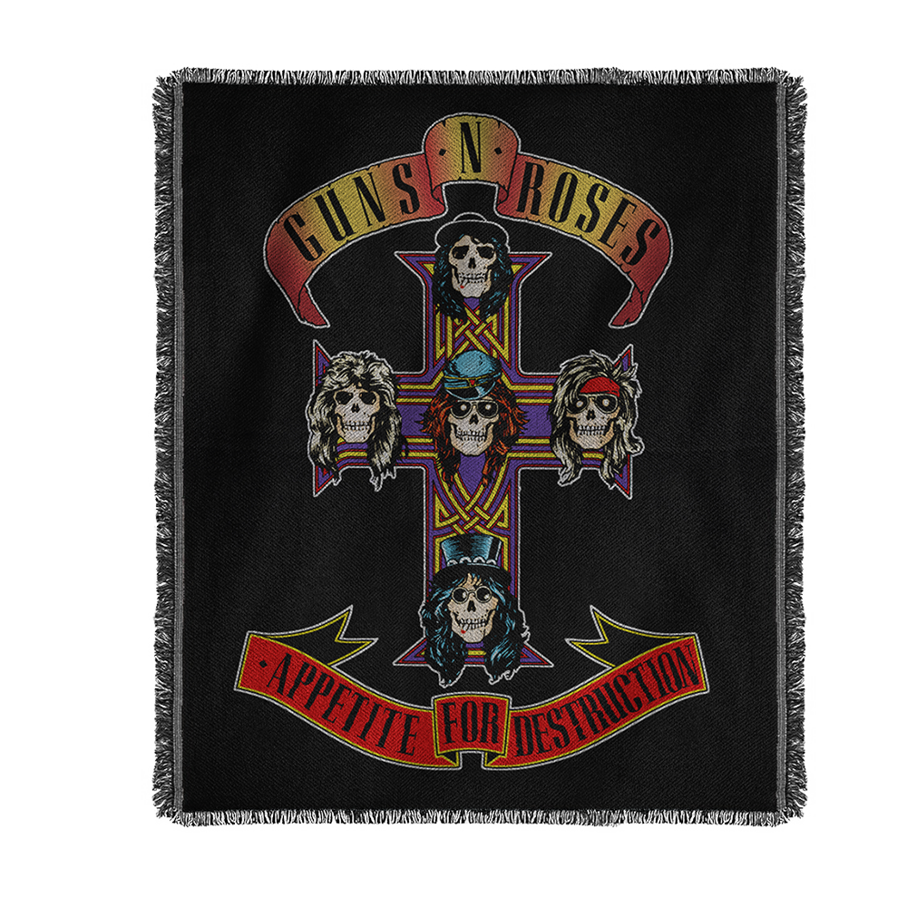 Guns N' Roses Appetite For Destruction Throw Blanket