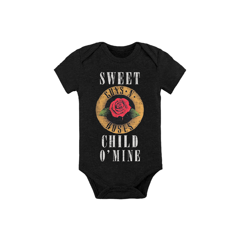 Dark Heather Grey Sweet Child O' Mine Baby Onesie